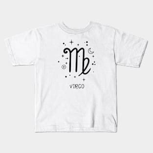 Virgo Celestial Zodiac Sign Symbol Kids T-Shirt